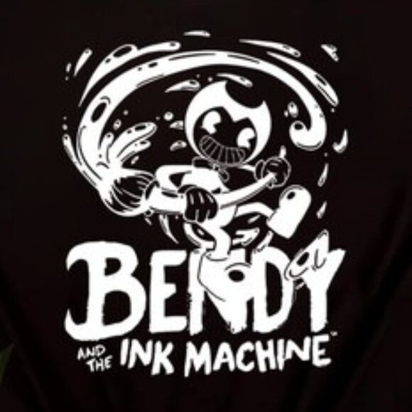 Ink Bendy Machine T Shirt Gamer Cartoon Graphic Fan Gift Retro Vintage Game Meme - Picture 2 of 5